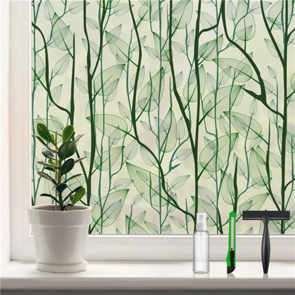 Window Film Privacy with Installation Tools Decorative Stained Glass